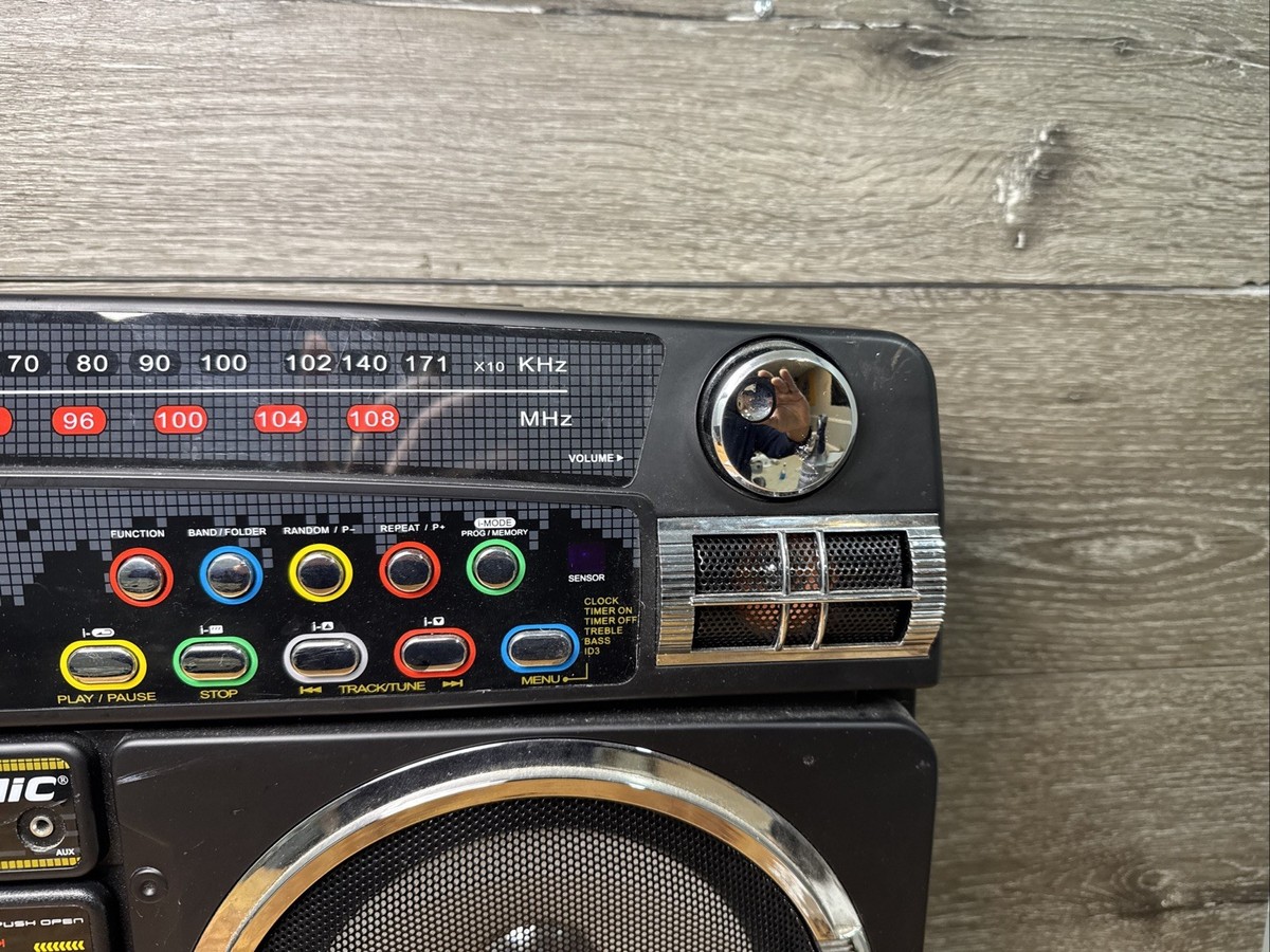 LASONIC i-931 Retro Boombox AM/FM Radio USB SD AUX iPod w/ Remote