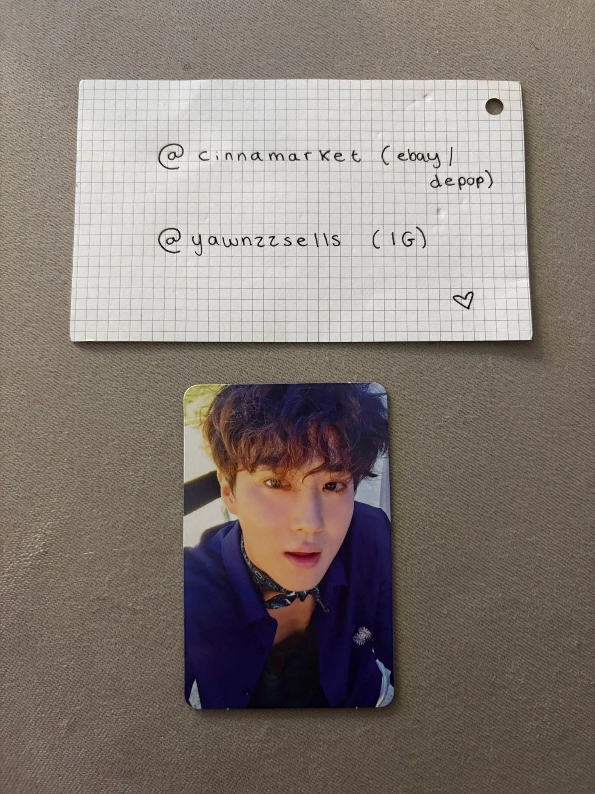 Suho – The War core album photocard photocard