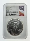 2024-(P) Silver Eagle Star Privy, NGC MS70 - First Day Of Issue