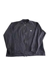 Apple Inc Jacket Full Zip Embroidered Logo Black Long Sleeve Men XL Made in USA