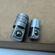 Snap-on Tools USA Lot 2 Pc 1/4” To 3/8” And 3/8” To 1/2” Drive Ratchet Adapter