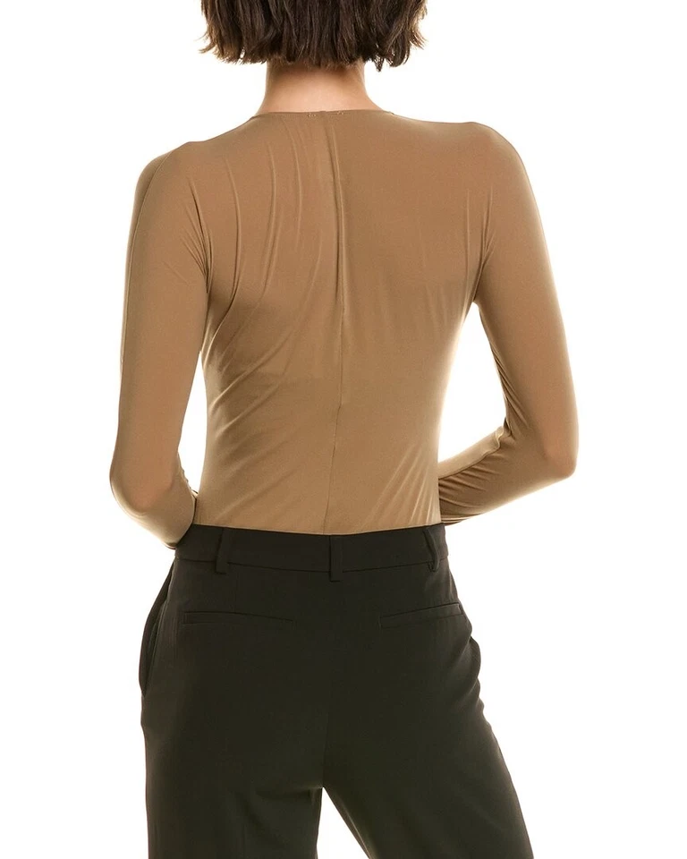 Body para mujer Wolford The cuello en V marrón S Foto 2 de 4