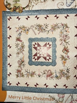 MERRY LITTLE CHRISTMAS ~ Quilt Stitchery Pattern ~ Crabapple Hill pre-owned- OOP