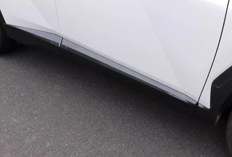 For Hyundai Tucson 22-2024 Carbon Fiber Style Door Body Side Molding Cover Trim - Image 3 of 4