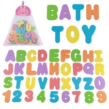 36 Colorful Foam Letters  Numbers-Safe Bath Toys for Early Childhood Education