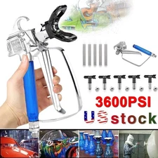 3600 PSI Airless Paint Spray Gun with 517 Tip & Tip Guard For Sprayers New