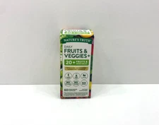 NEW Nature's Truth Daily Fruits & Veggies + Dietary Supplement Capsules 05/2026