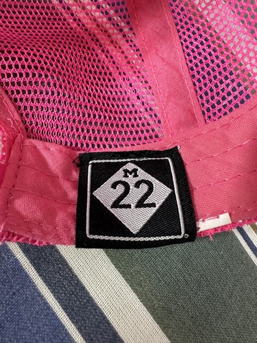 M-22 Highway Road Foam Rope Mesh Trucker Snapback Hat Cap Hot Pink Lake Michigan - Picture 11 of 12