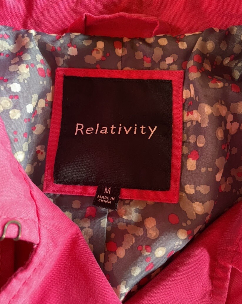 Relativity - Double Breasted - Button- Belted Spr… - image 3