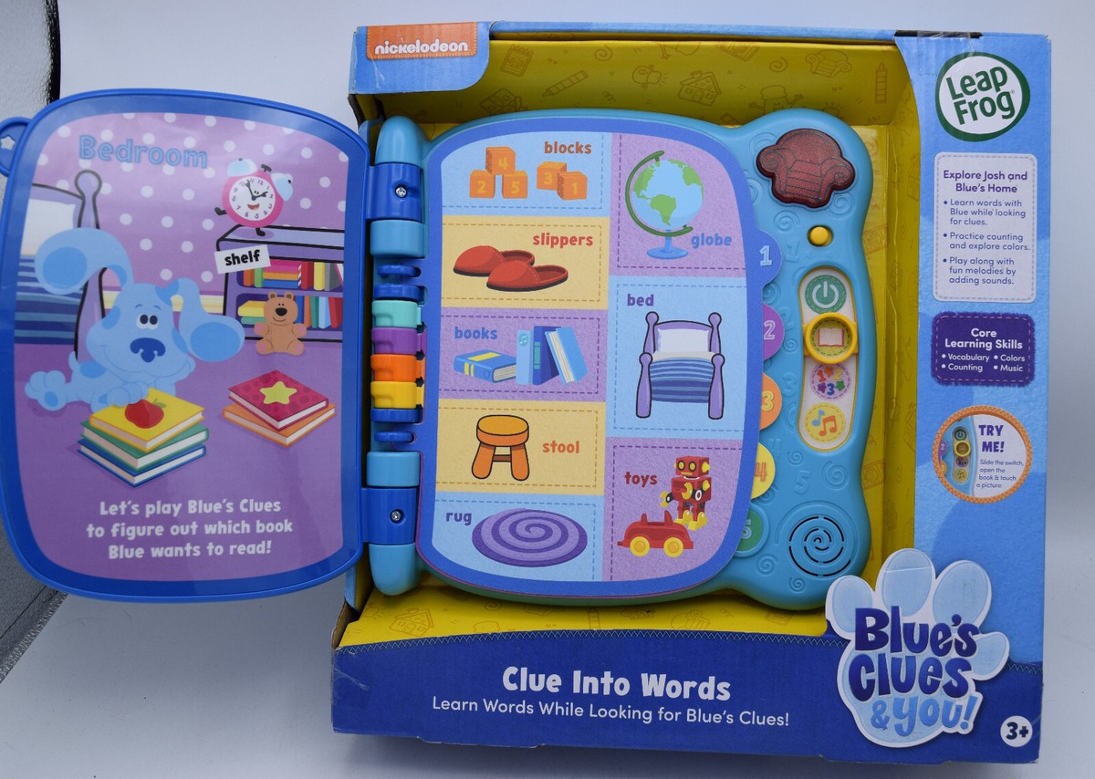 Leap Frog Nickelodeon Blues Clues Clue Into Words Book BRAND