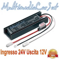 Riduttore Trasformatore di Tensione da 24V a 12V 10Ampere Max Auto Camion 