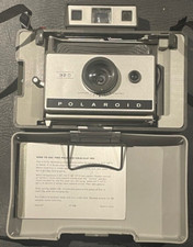 VINTAGE 1969 POLAROID LAND CAMERA MODEL 320 BLUE FLASH ORIGINAL COMPLETE