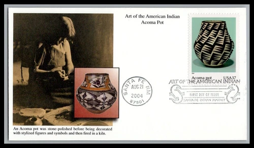US FDC # 3873g 37c Art Of The American Indian Mystic   2004, 9p3559