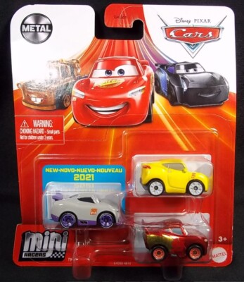 Disney Pixar CARS Mini Racers 3 pack Rusteze Racing Center Series NEW