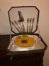 Servizio Dolci A. Bettini JOLLY ARG.800/1000 Silver Modello Depositato vintage