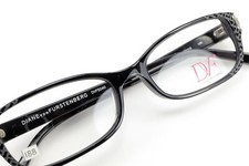 DIANE VON FURSTENBERG DVF5040 001 Black Patterned 50-16-135 Eyeglass Frames I88