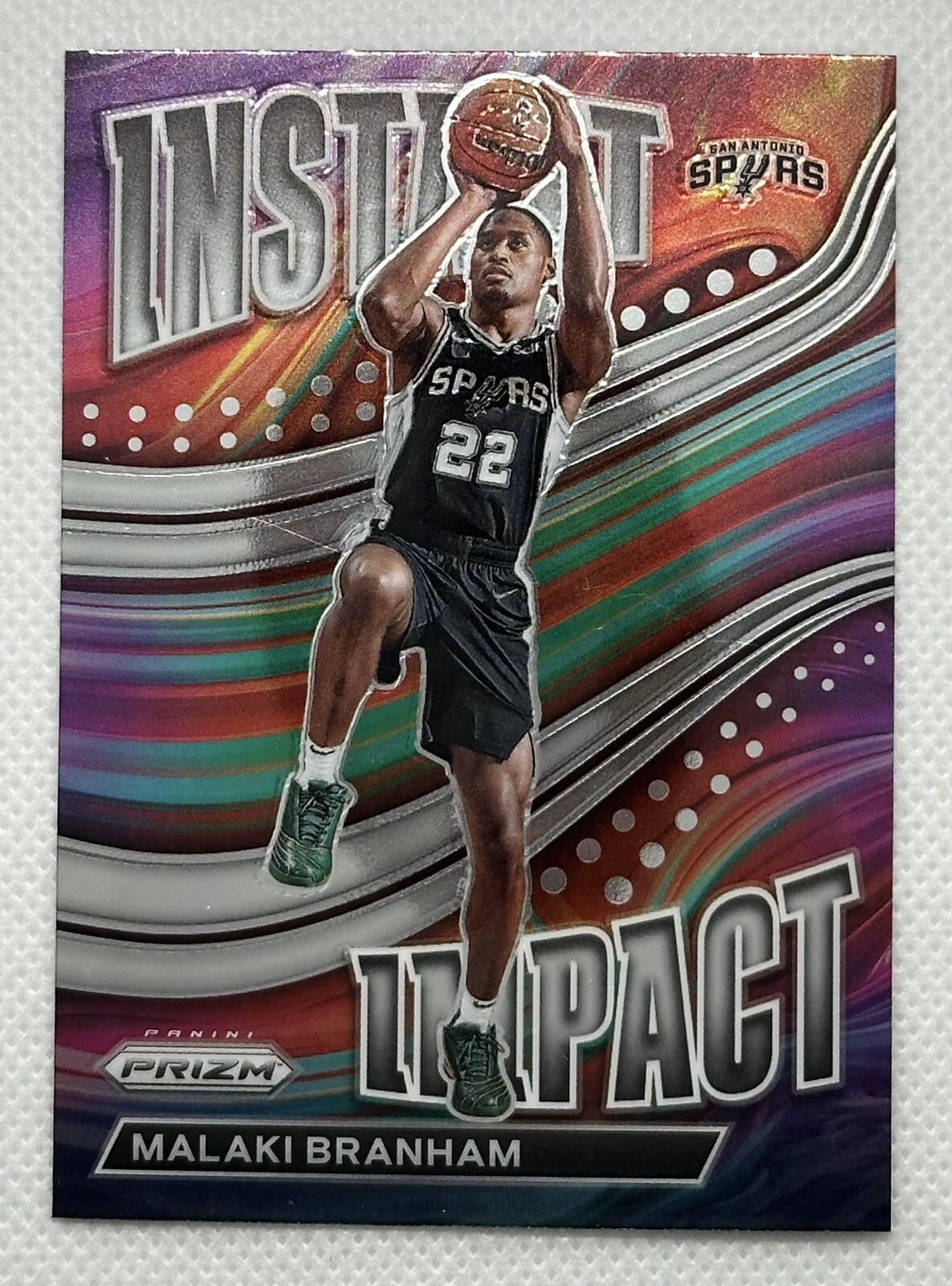 2022-23 Panini Prizm - Instant Impact #12 MALAKI BRANHAM San Antonio Spurs !!!