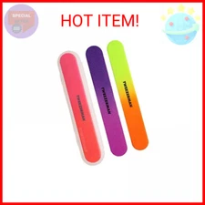 Tweezerman Neon Hot Nail Filemates Model No. 3466-R, 3 Count