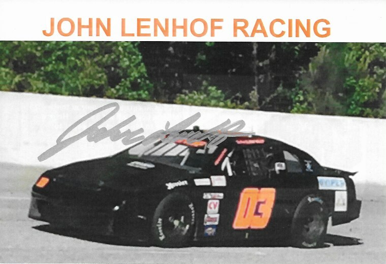 SIGNED 2019 JOHN LENHOF "ALLISON LEGACY CAR" 03 NON NASCAR YOUNG GUNS