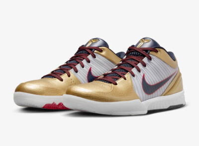 Nike Kobe 4 Protro Metallic Gold and Dark Obsidian FQ3544