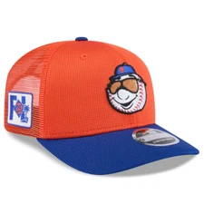 New York Mets New Era 2025 Spring Training 9SEVENTY Trucker Snapback Hat Mr. Met