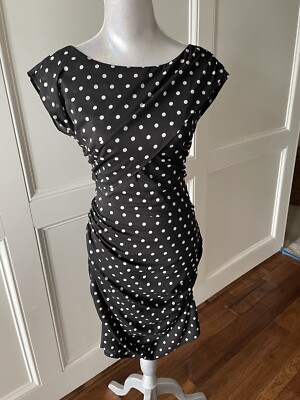 ann taylor black and white dress Black and White Zebra Print Sheath Dress main image 0