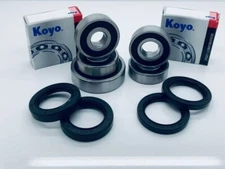 Kawasaki ZX6R Front & Rear Wheel & Sprocket Koyo Bearings & Seals kit ZX6-R G/J