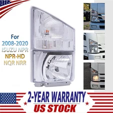 Right Passenger Side Headlight + Corner Lamp For 08-20 ISUZU NPR NPR-HD NQR NRR