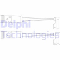Delphi LZ0190 Warnkontakt, Bremsbelagverschleiß FüR MERCEDES-BENZ
