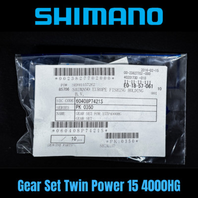 Shimano Twin Power 15 4000 HG Gear Set PK0350 - RD17587, RD17585...