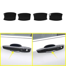 4*Carbon Side Door Handle Protector Bowl Trim...