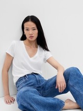 Gap Favorite V Neck Tee T-Shirt White, Blue, Yellow, Black NEW XXS-XXL