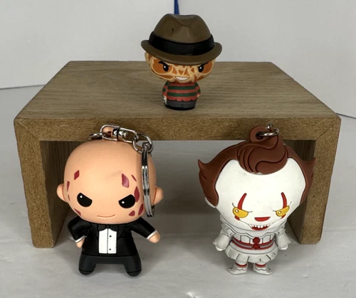 Figural Keychain Horror Freddy Krueger & Pennywise & Funko Mini Freddy Krueger