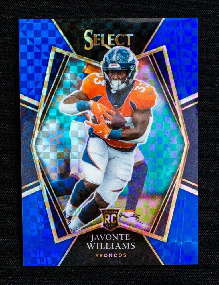 2021 Panini Select - Javonte Williams - Rookie Premier Level Blue Prizm /149