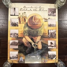 Spindletop 2001 Beaumont Texas Poster centennial Celebration 100 Years