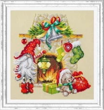 "Waiting for Christmas"  Counted Funny  Cross Stitch Kit Magic Needle  100-251