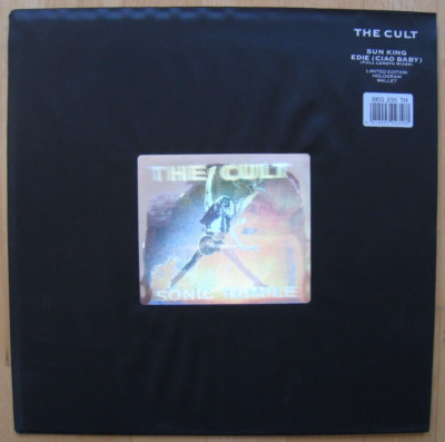 THE CULT - Sun King, ltd. UK 12'' Hologram Wallet 1989, BEG 235TH, VERY GOOD + !!