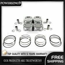 4x Pistons & Rings 81mm STD For AUDI A4 VW Je...