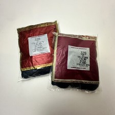 Lot of 2 Vintage Silkies TLC Support Nylon Pantyhose Tights X Tall Navy 339