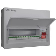 Live Electrical Surge Protection SPD Metal Consumer Unit & RSA RCBO Range