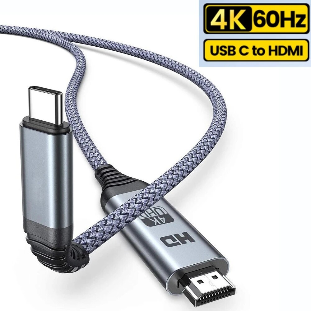 Type C USB C to HDMI 4K 60Hz cable for macbook pro air mini