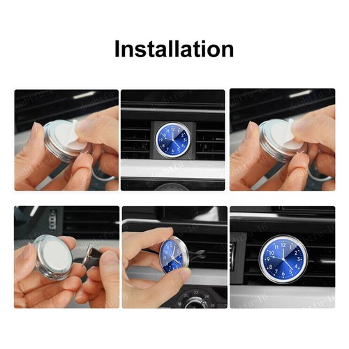 Mini tablero de instrumentos de coche reloj adhesivo accesorios de coche para coche camión vehículo - Imagen 4 de 7