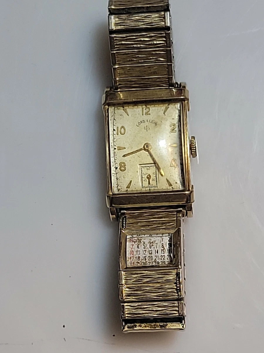 Vintage lord elgin mens watch sale
