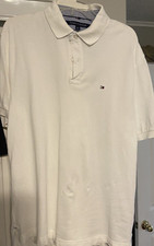 1 Short Sleeve Shirt Men's Large Tommy Hilfiger White