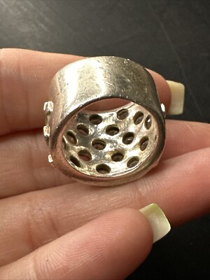 Ancienne bague anneaux massive en argent 925 (Gebraucht) in Courrendlin für CHF 4 - mit