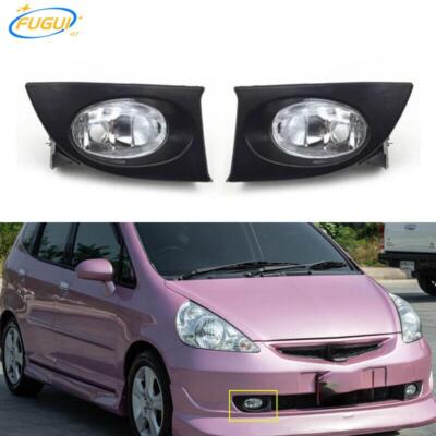 1Pair Front Bumper Fog Lights Fits For HONDA FIT/JAZZ GD1 GD3 2003