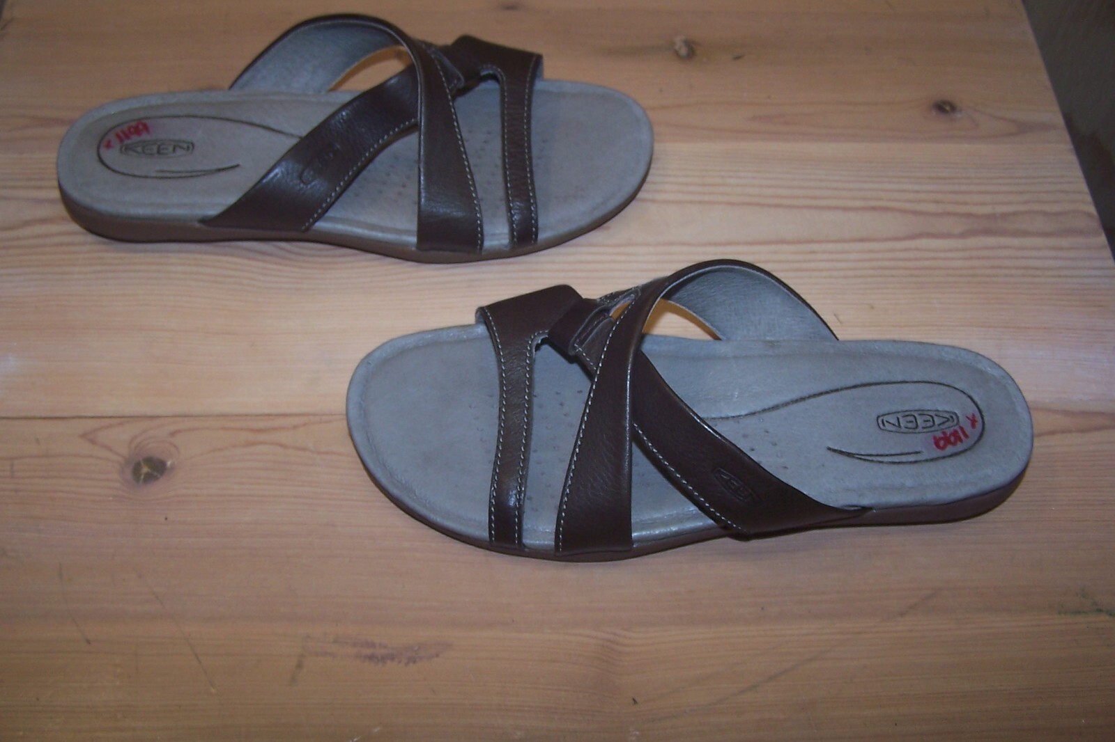 Sandali Keen donna 7 5 rosa città slide marrone cinturino pelle 1014339