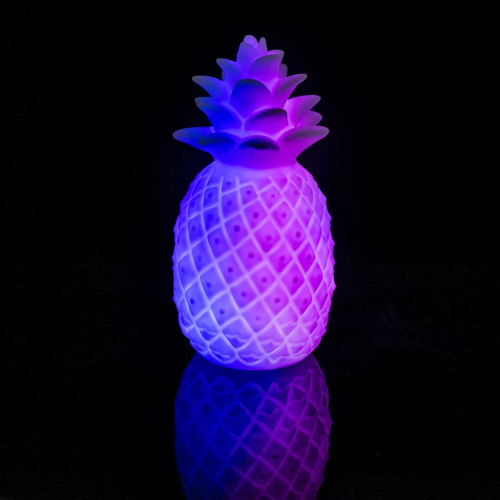 Light Up Pineapple Mood Light Colour Changing Night Light Table 5060622240487 | eBay