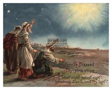 FOTO PRESEPE CRISTIANO TRE SAGGI NOTTE SILENZIOSA CRISTIANO 8X10