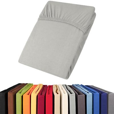 Topper Spannbettlaken Baumwolle Jersey Rundumgummi Betttuch Viana aqua-textil